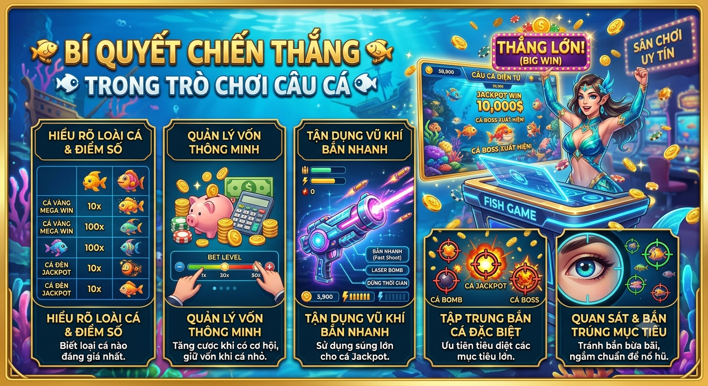 bí quyết chiến thắng trong trò chơi câu cá